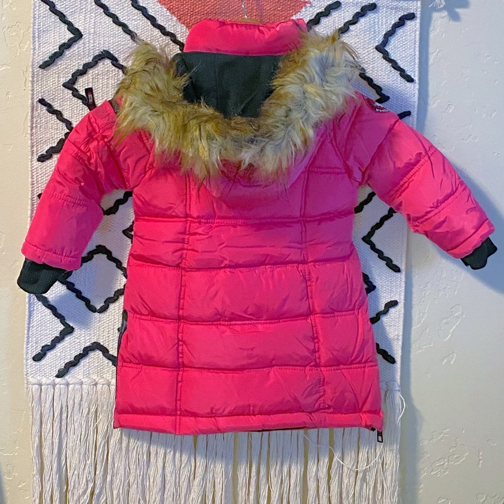Canada Weather Gear Pink Insulated Parka Toddler - Picture 4 of 8